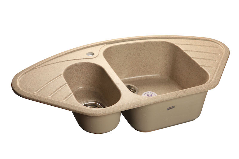Кухонная мойка GranFest Corner GF-C960E 95 см песочный