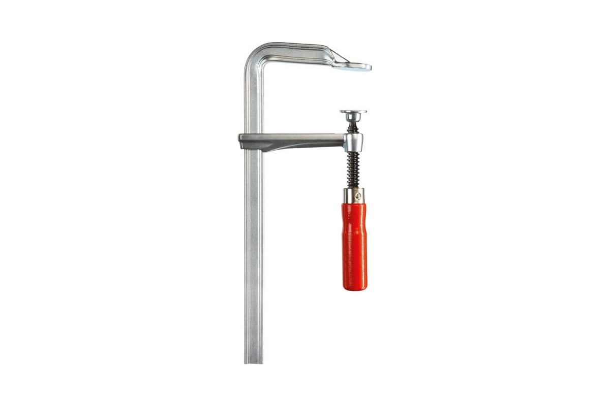 Струбцина BESSEY цельнометаллическая 600/120, 6 кН, деревянная ручка BE-GZ60