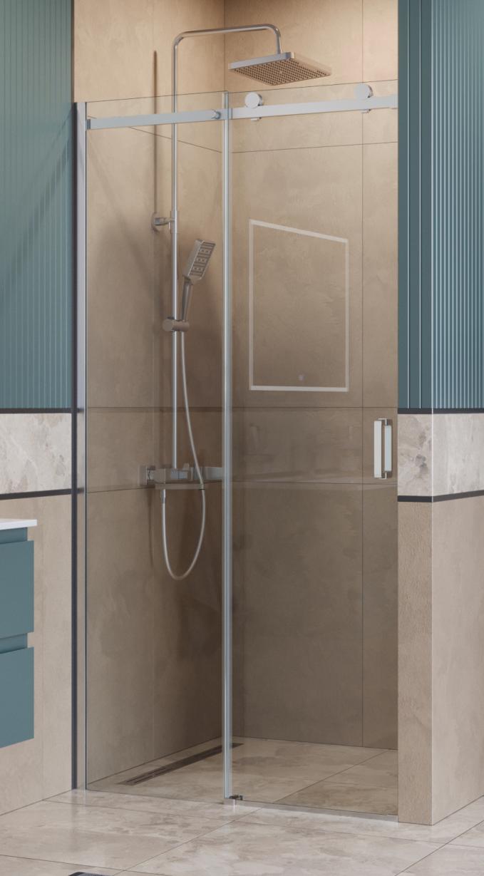 Душевая дверь BelBagno SOFT_CLOSE-2-BF-1-100-C-Cr 100x200 прозрачная, хром