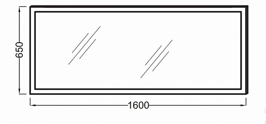 Зеркало Jacob Delafon EB1447-NF 160 см анти-пар
