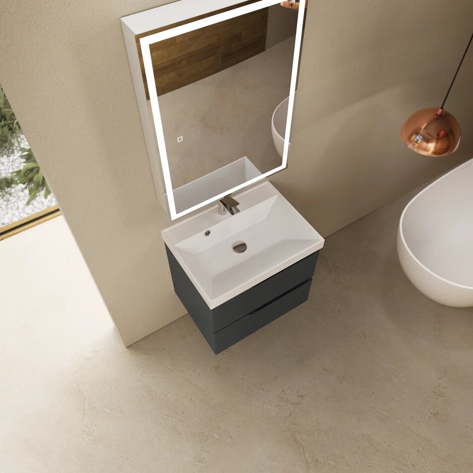 Тумба с раковиной AQUAme S3 60 см