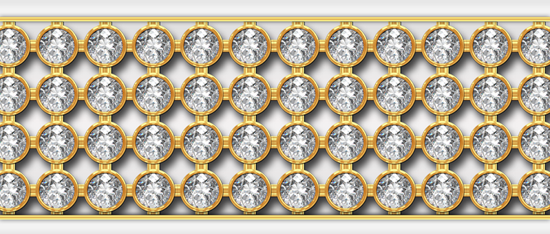 Декоративная вставка Радомир "Кристаллы Swarovski" на фронтальную панель Gold
