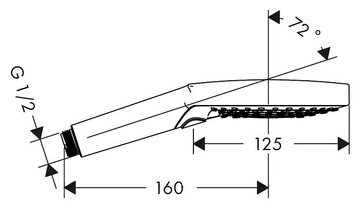 Душевая лейка Hansgrohe Raindance Select S 120 26530400 хром/белый