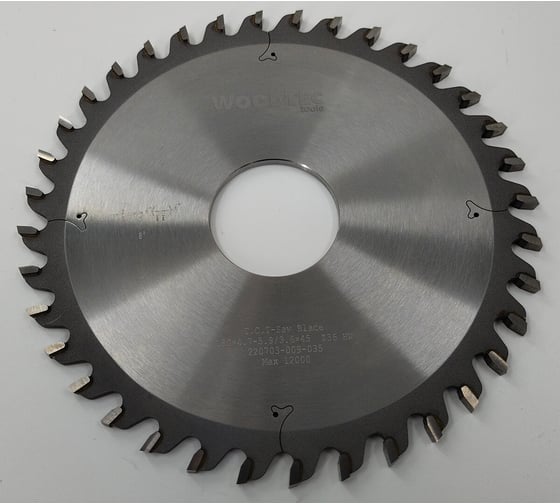 Пила подрезная коническая 180x4.7-5.9/3.6x45 мм, Z36 Woodtec ВИ 337386