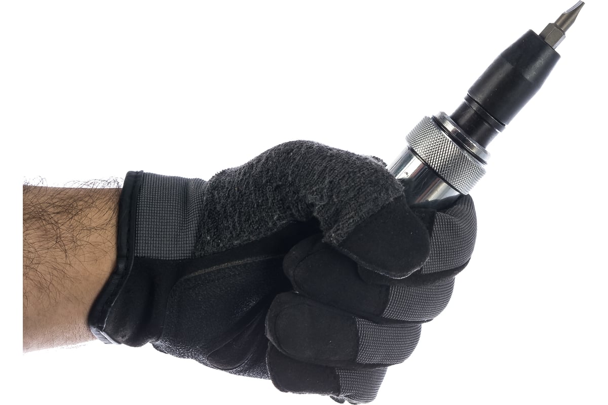 Ударно-поворотная отвертка Matrix с набором бит 1/2", 6 шт. в пластиковом боксе 11575