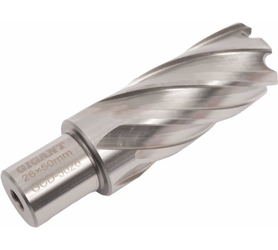 Сверло корончатое HSS, L=50 мм, d=26 мм Gigant GCD-5026