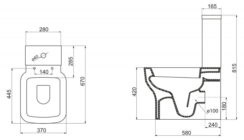 Бачок для унитаза BelBagno Vaso BB127T