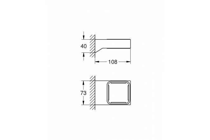 Держатель Grohe Selection Cube 40865000