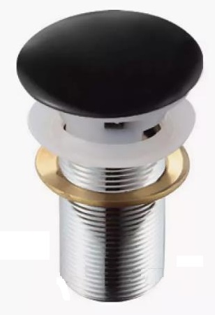 Донный клапан Ceramalux RD019 без перелива, черный