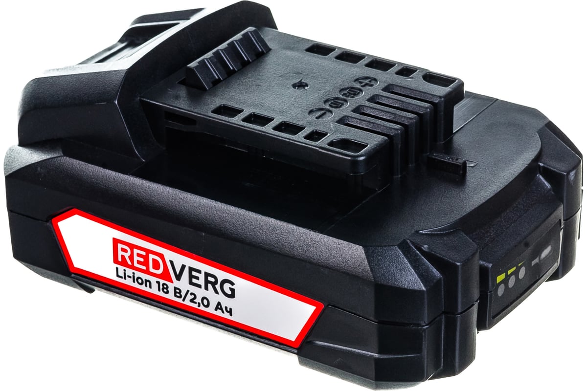 Аккумулятор Li-Ion 18 В, 2.0 Ач Redverg 6628351