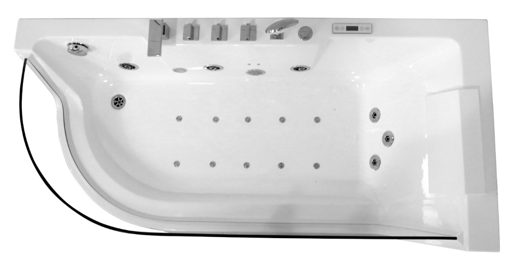 Акриловая ванна CeruttiSPA C-402 150x80 с г/м, R