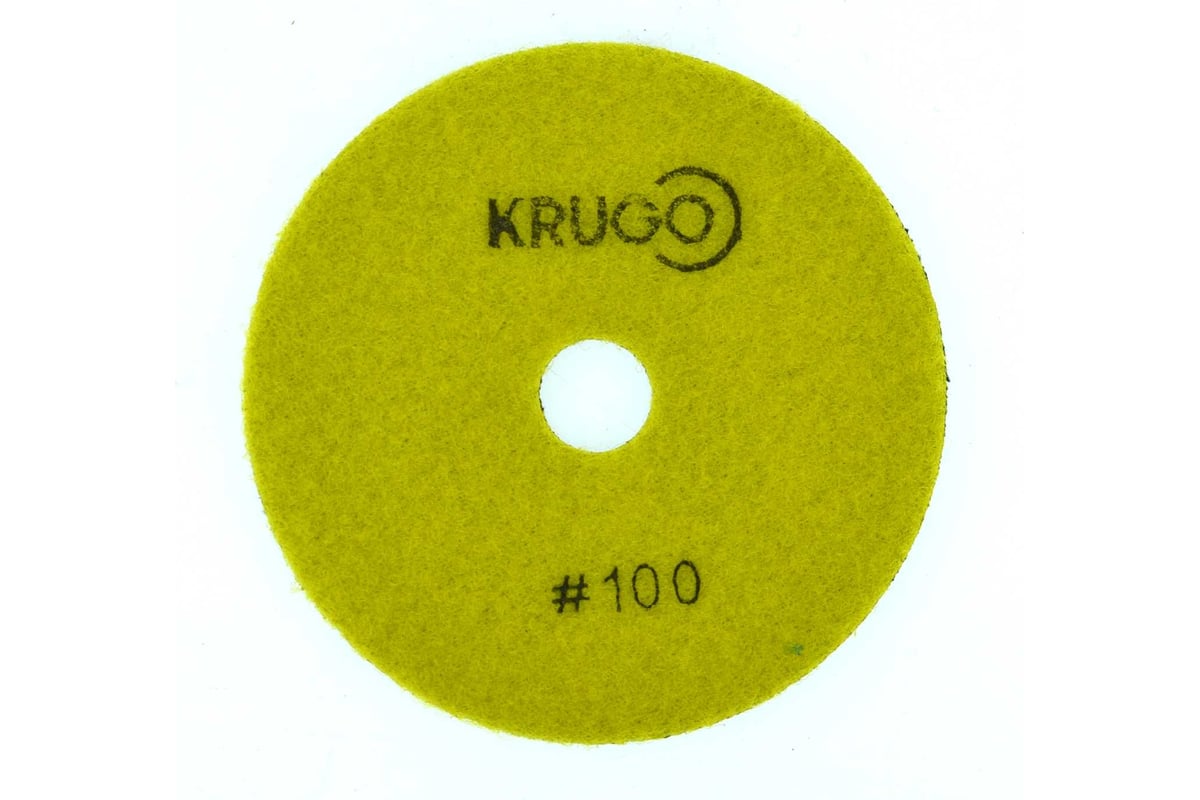 Алмазный гибкий шлифовальный круг (черепашка), 100 мм, Р100, сухой KRUGO PPD040100