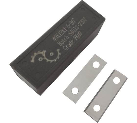 Нож сменный FHONK твердосплавный 40x12x1.5 стандарт HW 35º Z=2 NR (упаковка 10шт) 401215FK07-10