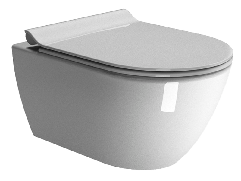 Подвесной унитаз GSI Pura 8815 55x36 безободковый