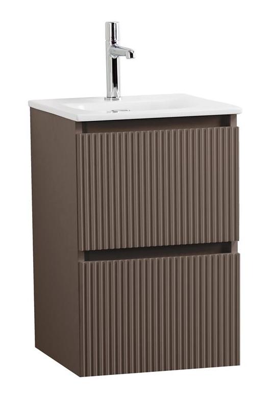 Тумба с раковиной BelBagno Uno-Mini 40 см Бежевый матовый
