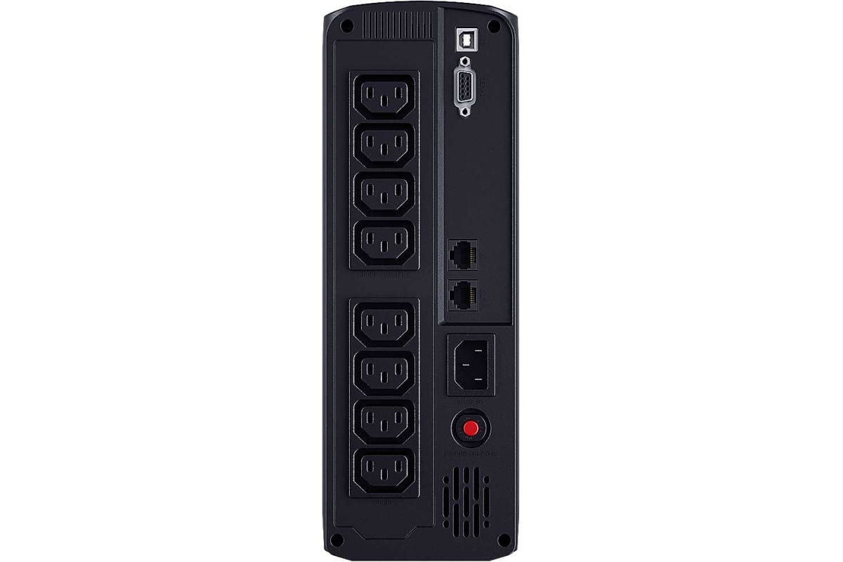 Источник бесперебойного питания Cyberpower Line-Interactive1200VA/720W USB/RS-232/RJ11/45 4 + 4 IEC С13 VP1200EILCD