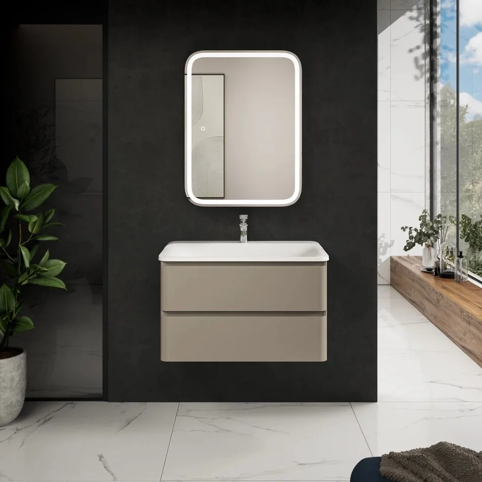 Мебель для ванной AQUAme S4 80 см бежевый