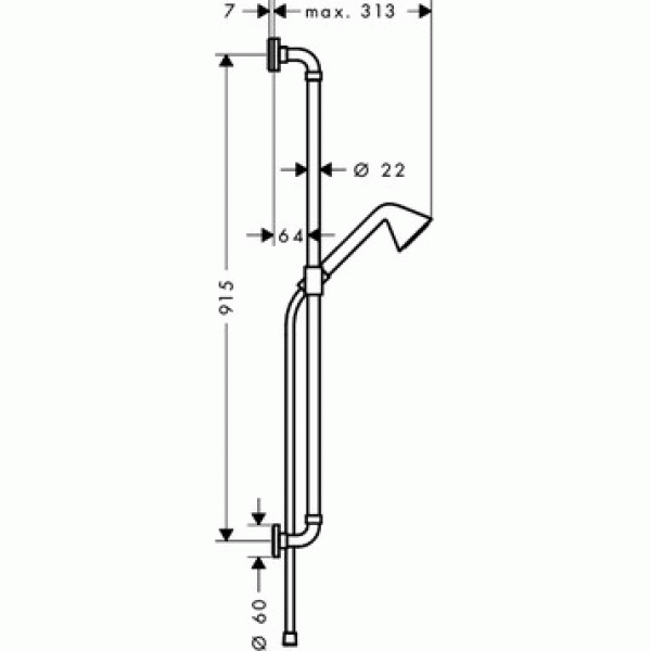 Душевой гарнитур Axor Front 26023000