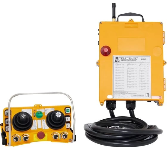 Радиоуправление TELECRANE A24-60 double joystick, пульт с двумя джойстиками + приемник 00005047