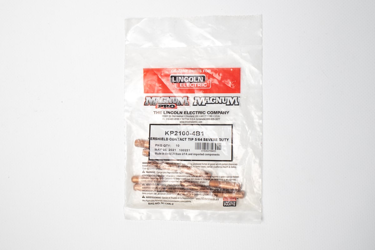 Контактный наконечник 2 мм, М8, 28 мм, 10 шт Plazweld KP2100-4B1