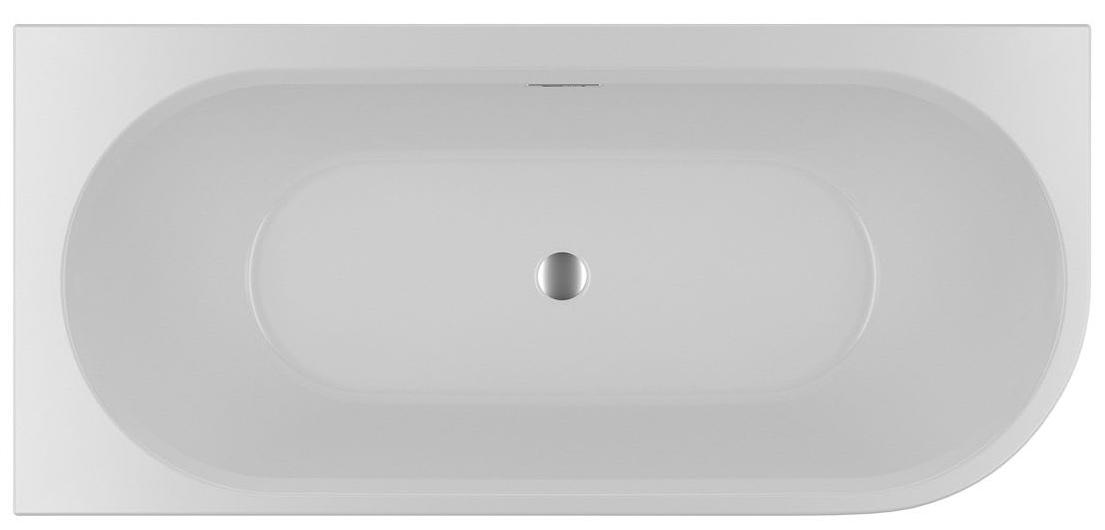 Акриловая ванна Riho Desire Corner Led 184x84 см R с подсветкой, белый