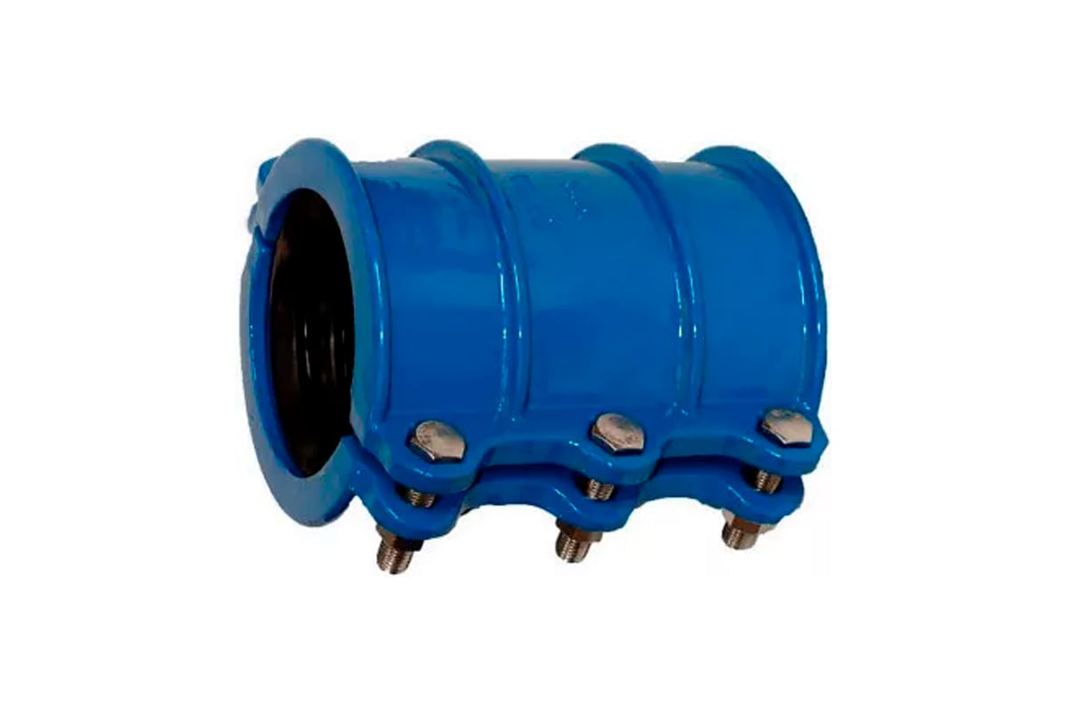 Муфта ремонтная хомутного типа DN.ru GGG50-EPDM-2 Ду100 (Дн107-119) Ру16 двухсоставная D270-16830