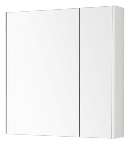 Зеркальный шкаф Акватон Беверли 80 см белый глянец