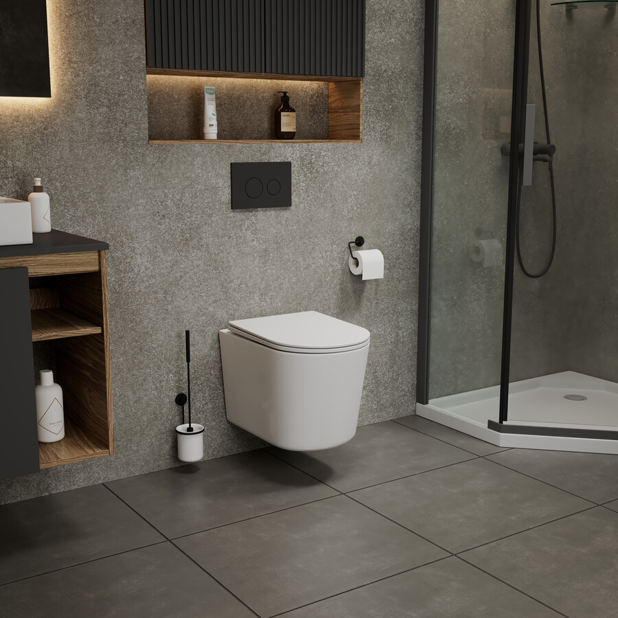 Подвесной унитаз Grossman Thin Rim GR-5602S с микролифтом, белый Подвесной унитаз Grossman Thin Rim GR-5602S с микролифтом, белый