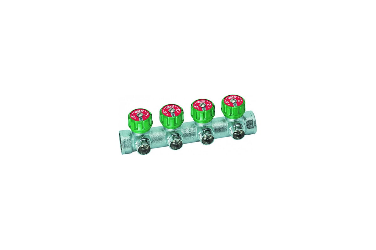 Регулируемый коллектор с 4 отводами FAR 3/4" М24х19 FK 3855 C34