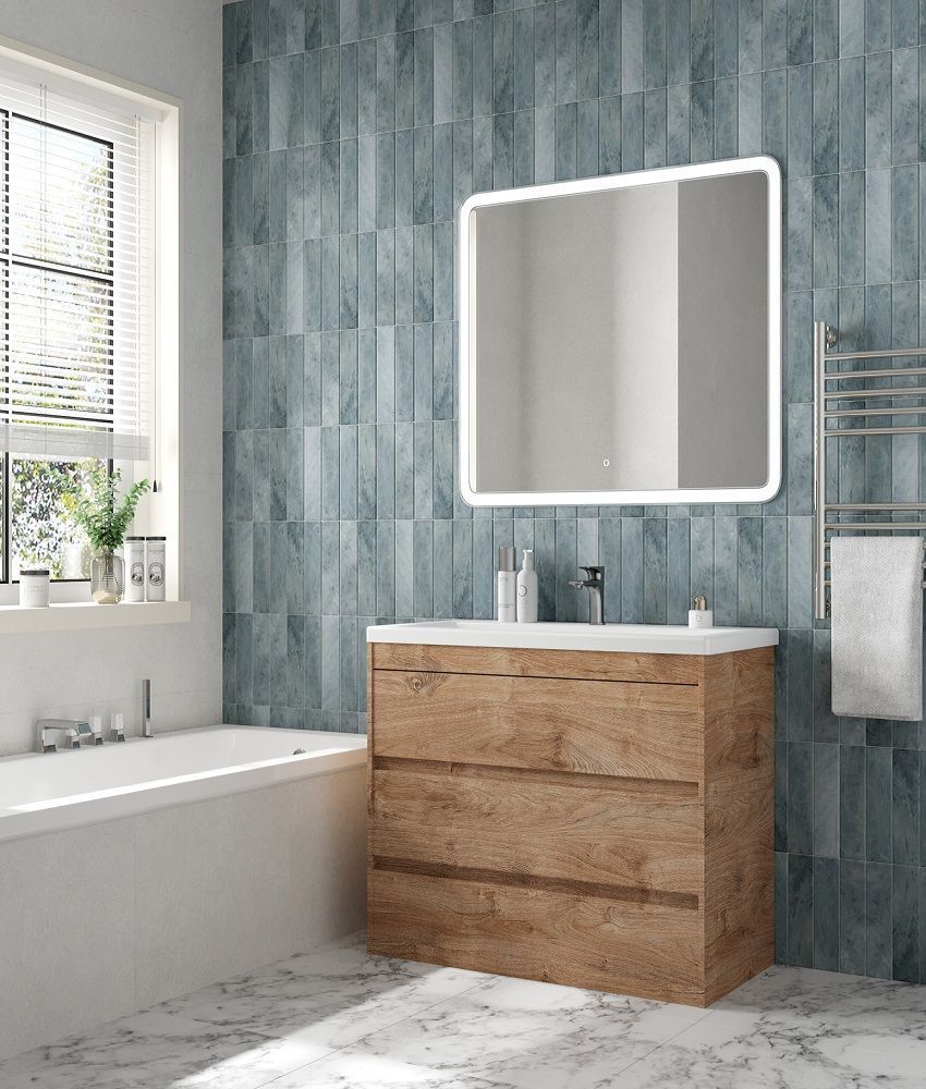 Тумба с раковиной Art&Max Family-M 90 см, 3 ящика