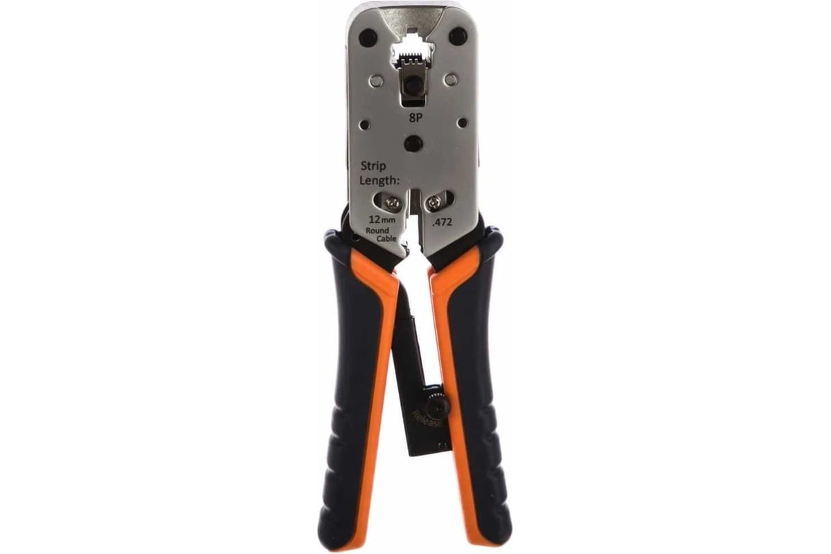 Обжимной инструмент Cabeus для RJ-45 (8р8с), профессиональный HT-L2182R