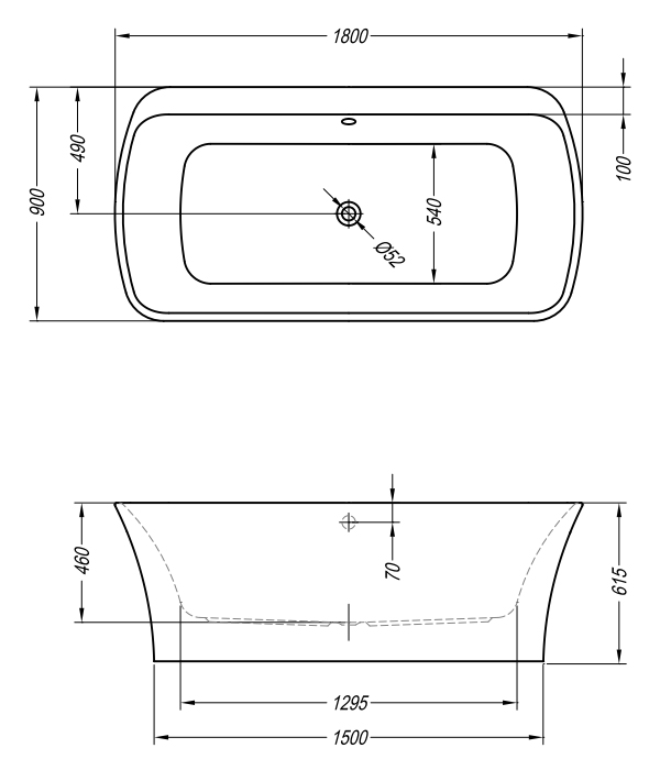 Акриловая ванна Kolpa-San Marilyn FS 180x90