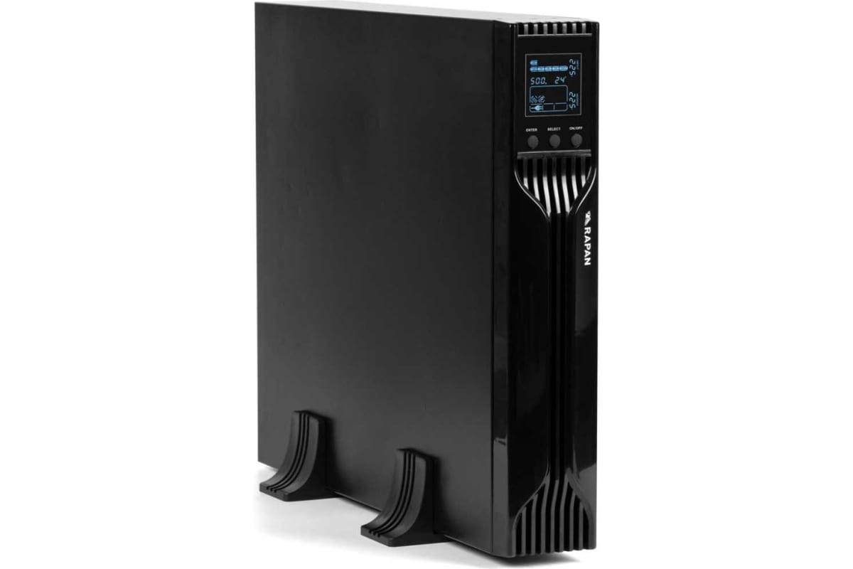 Источник бесперебойного питания Skat RAPAN-UPS 3000 RACK+4x9Ah Источник бесперебойного питания 2100 Вт, Line-interactive, синус, встроенные АКБ 6 шт.x 9Ah 8960