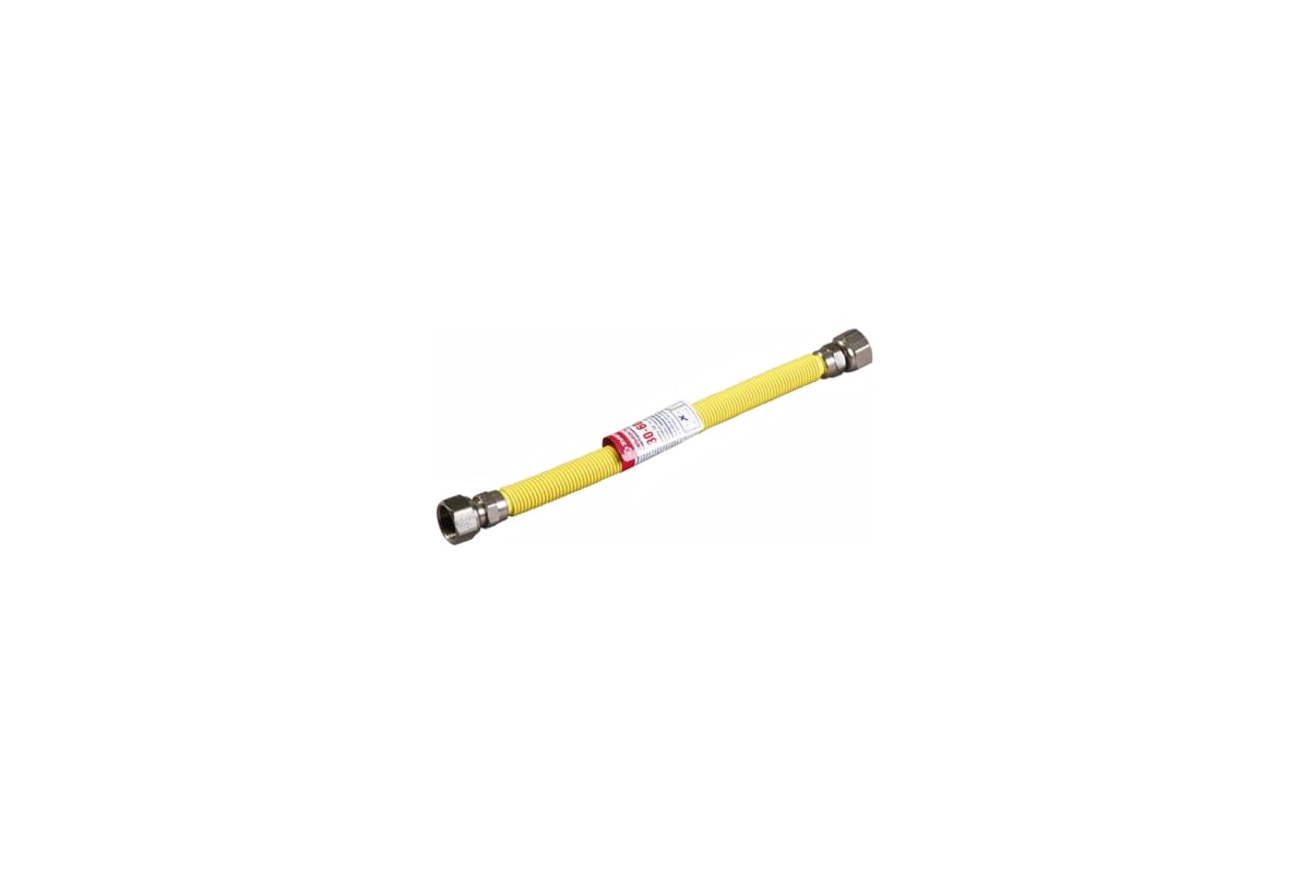 Подводка-сильфон растяжная (1-2 м; 1/2"; гайка-гайка) для газа Зубр 51007-G/G-100-200