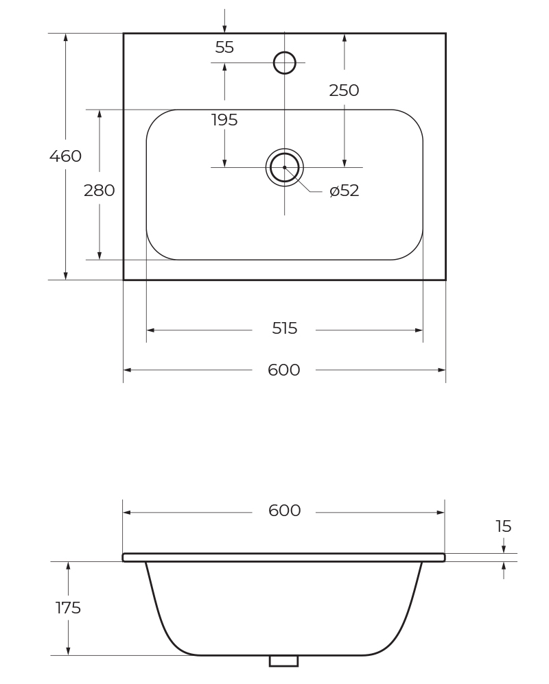 Мебель для ванной Cezares Eco-Cer 60 см Bianco Opaco