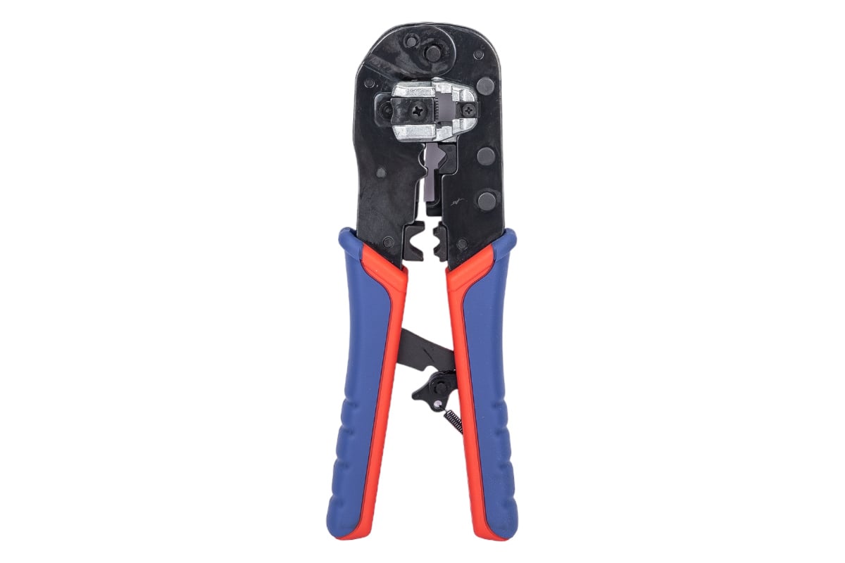 Пресс-клещи для штекеров RJ 45 Knipex 3-в-1, кол-во гнёзд: 1, 8-пин 8P8C, резка и зачистка кабеля, 190 мм KN-975113