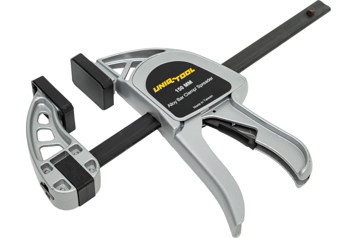 Быстрозажимная струбцина для работы одной рукой Uniq tool алюминиевая, 350 кг., 150mm UTC150A