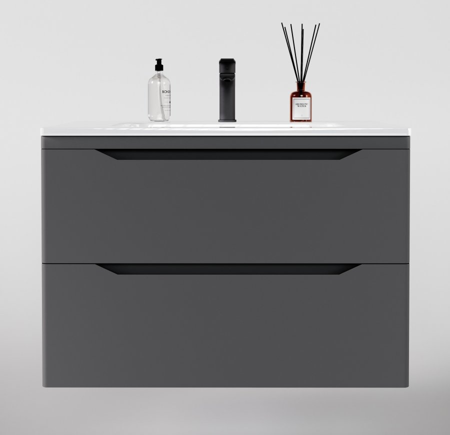 Тумба с раковиной Style Line Марелла Люкс Plus 80 см подвесная