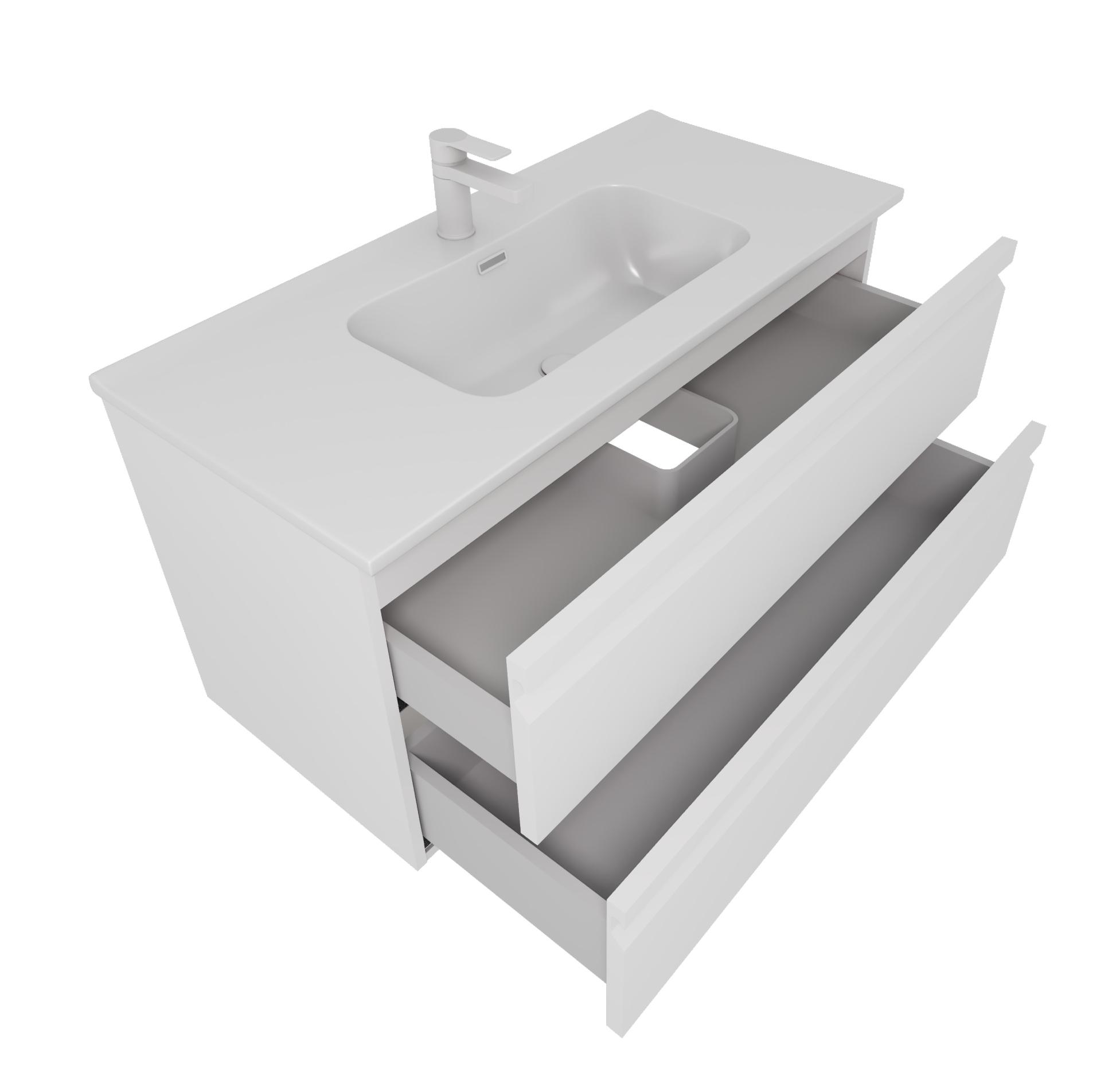 Тумба с раковиной Aquatek Вега 100 см AQ77100