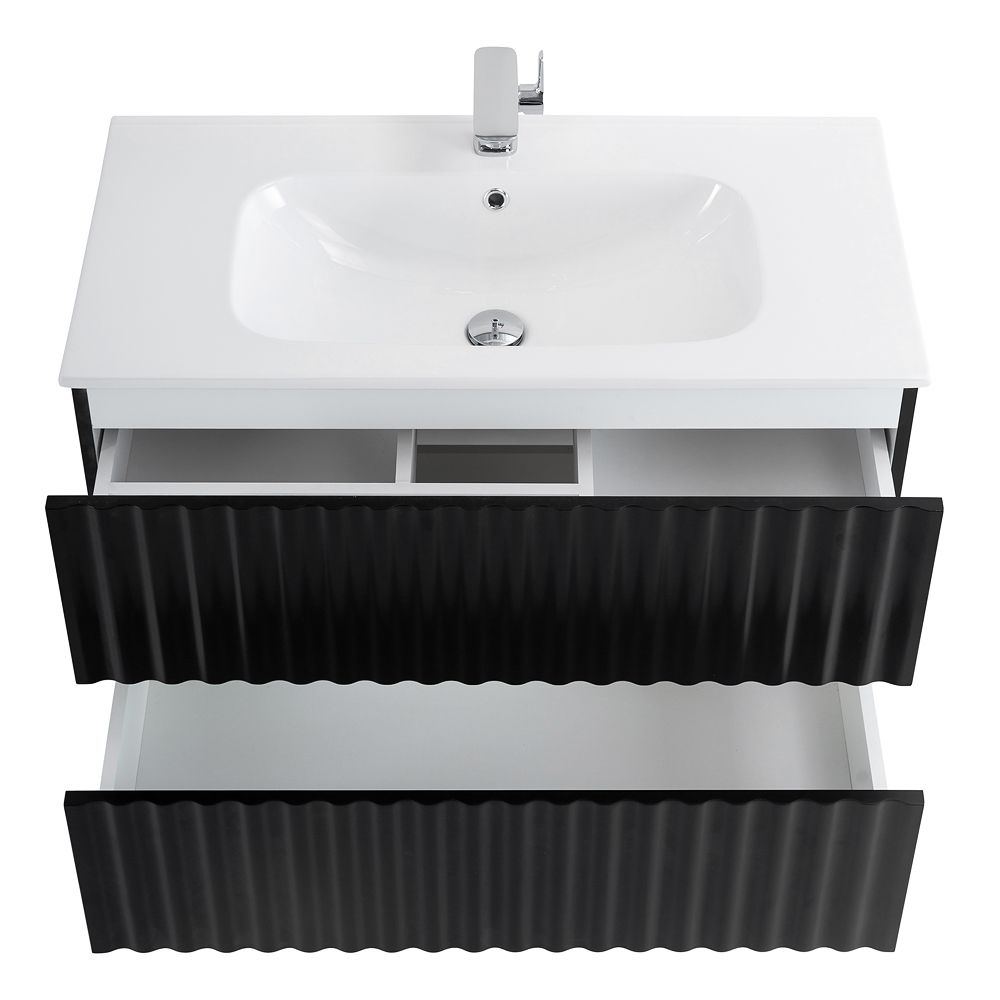 Тумба с раковиной Art&Max Elegant 90 см, LED подсветка