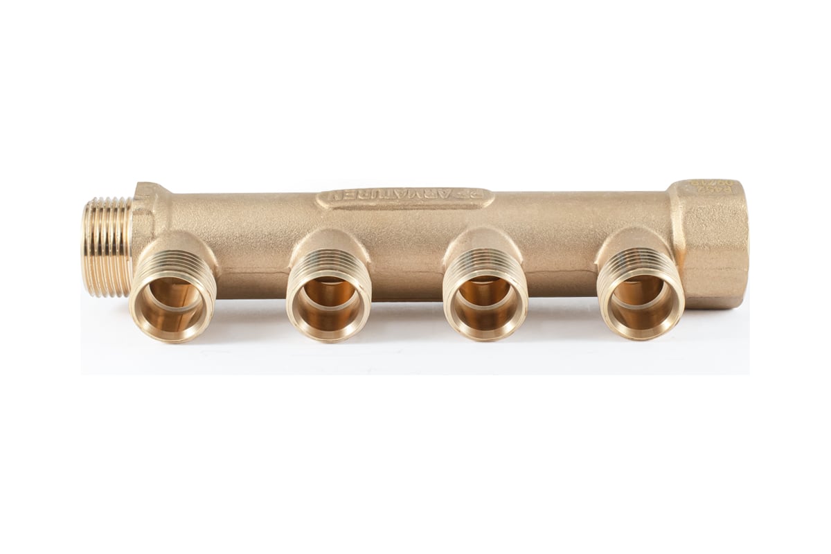 Коллектор латунный PROFACTOR в/н 3/4" х 4 вых 1/2" нар PF MF 262.4