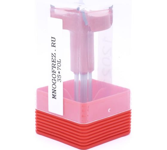 Сверло чашечное четырехзаходное по дереву FT120219L (35х70 мм; хв-к 10 мм; левое вращение) МНОГОФРЕЗ 6607