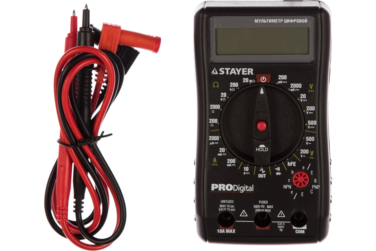 Мультиметр Stayer PROFESSIONAL PRODigital 45310