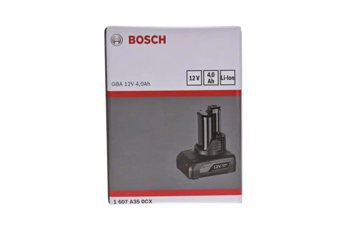 Аккумулятор Li-Ion 12В, 4.0 Ач Bosch 1607A350CX