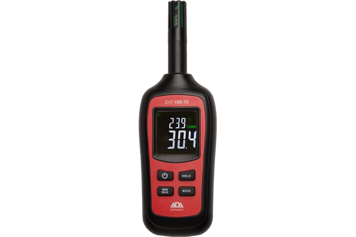 Бесконтактный измеритель влажности и температуры ADA ZHT 100-70 А00516