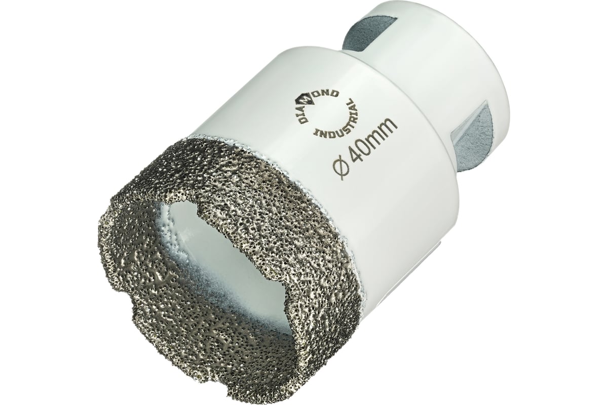 Коронка алмазная по керамограниту 40 мм, M14 на УШМ Diamond Industrial DIDKVP40M14