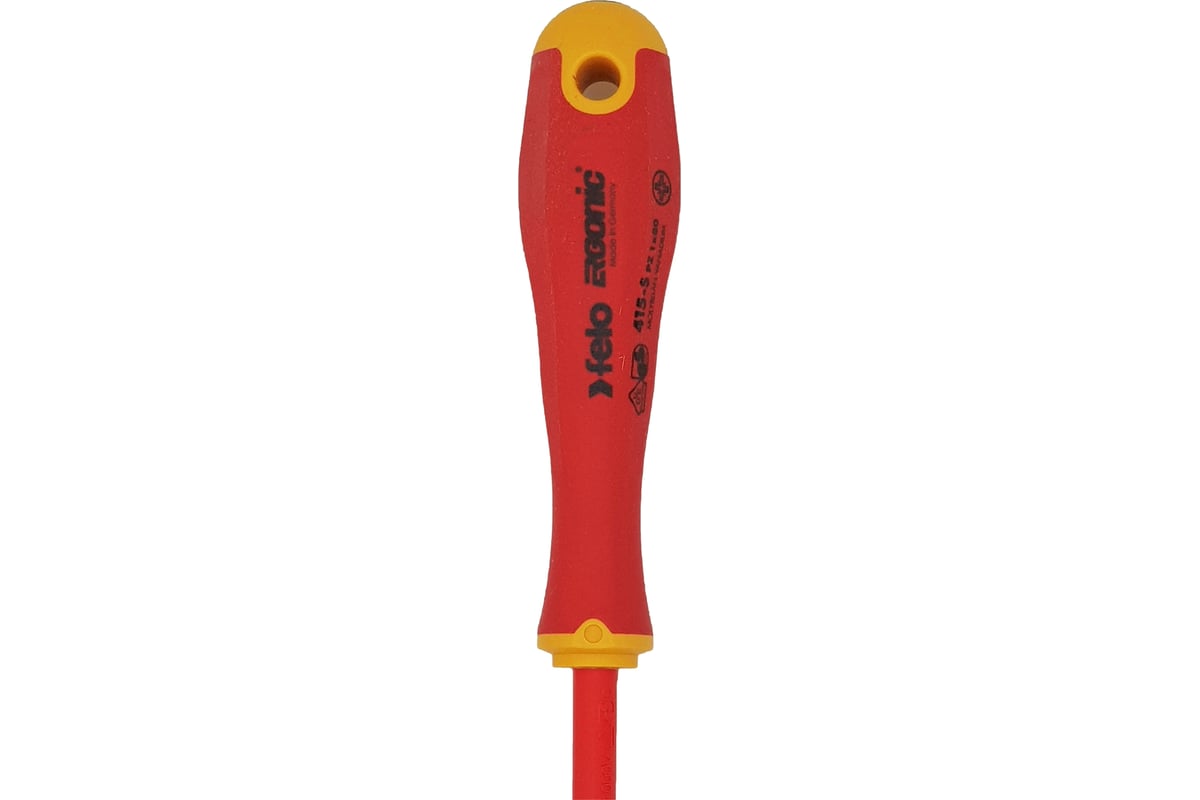 Диэлектрическая отвертка Felo PZ 1х80, E-Slim Ergonic 41519290