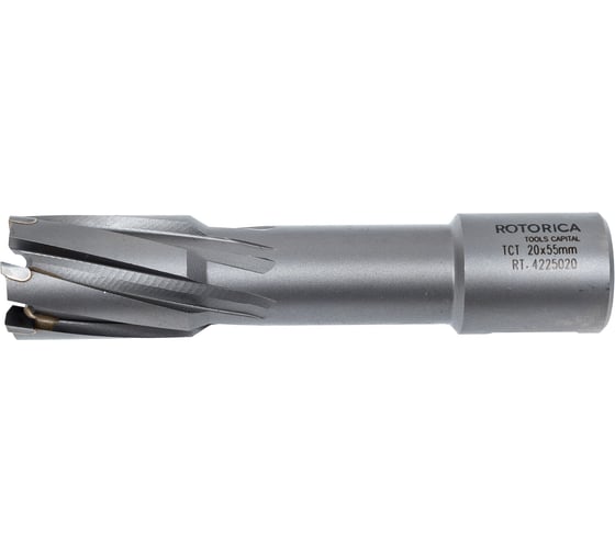 Фреза кольцевая TCT (20x55 мм; Weldon 19) Rotorica RT.4225020
