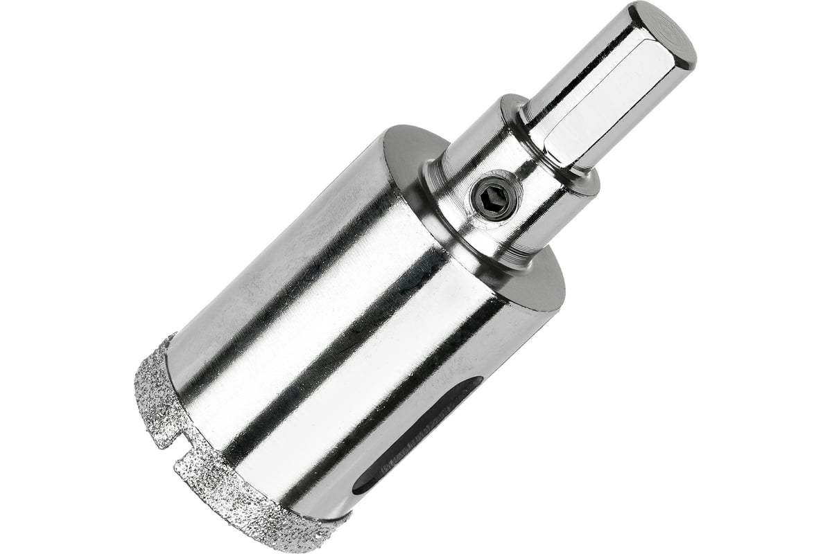 Коронка алмазная по керамограниту и керамике с центрирующим сверлом 28 мм Diamond Industrial DIDCSC028