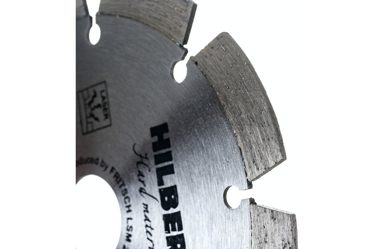 Диск алмазный отрезной сегментный Hard Materials Laser (125x22.23 мм) Hilberg HM102